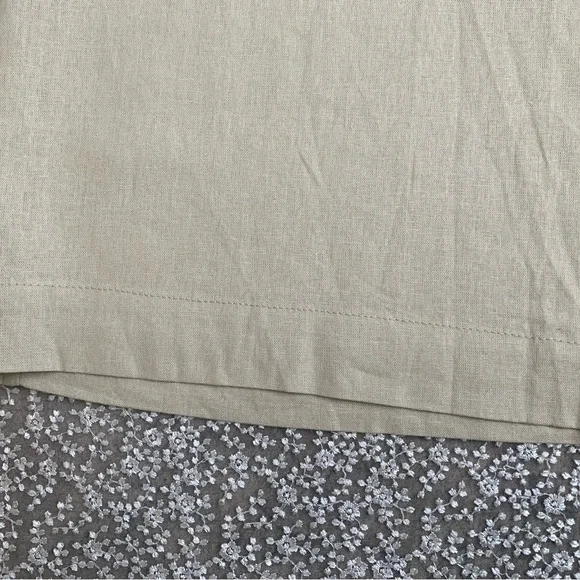 Max Studio London NWT Cream Wide-Leg Linen Trousers - Picture 15 of 15